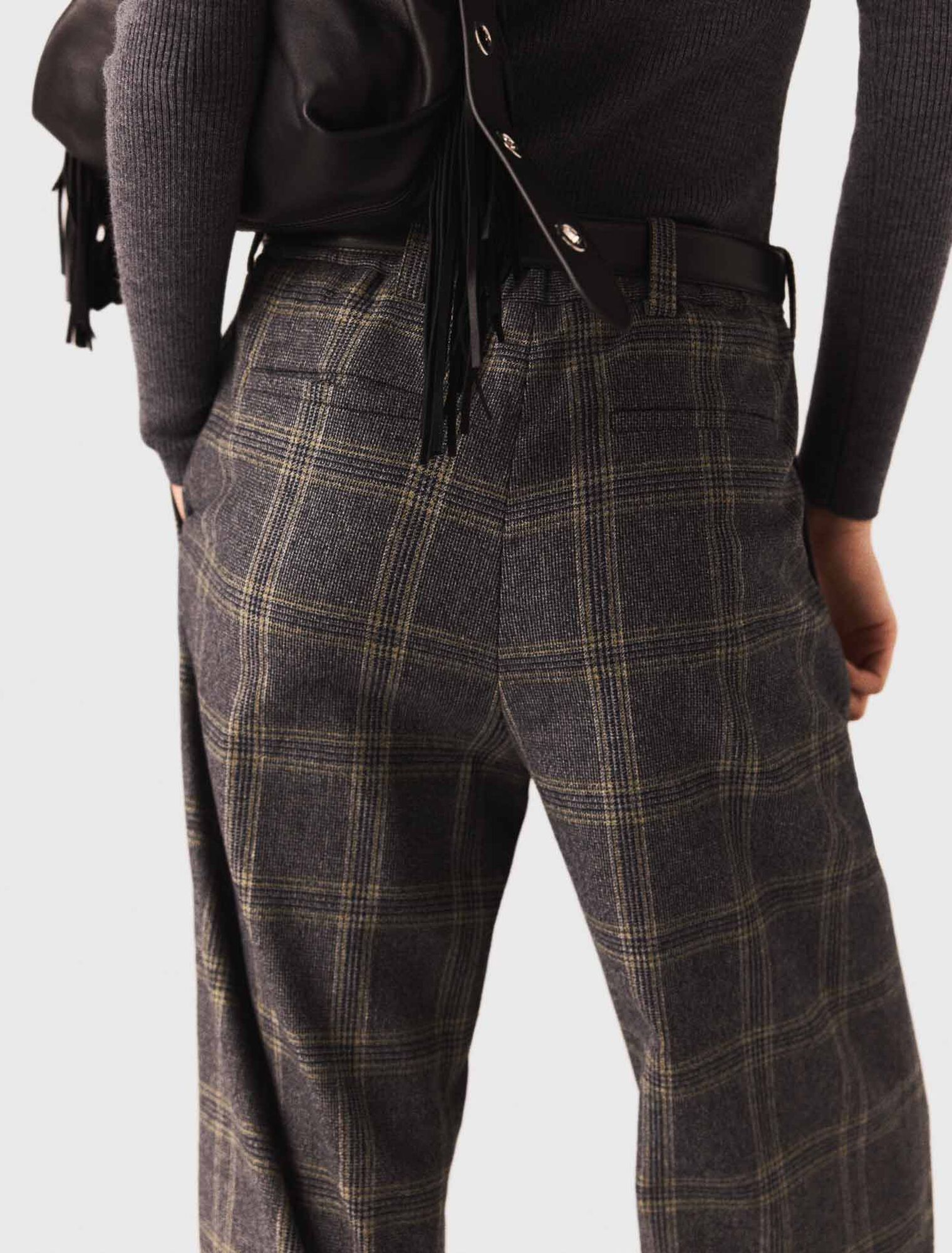 Pantalon de tailleur à carreaux