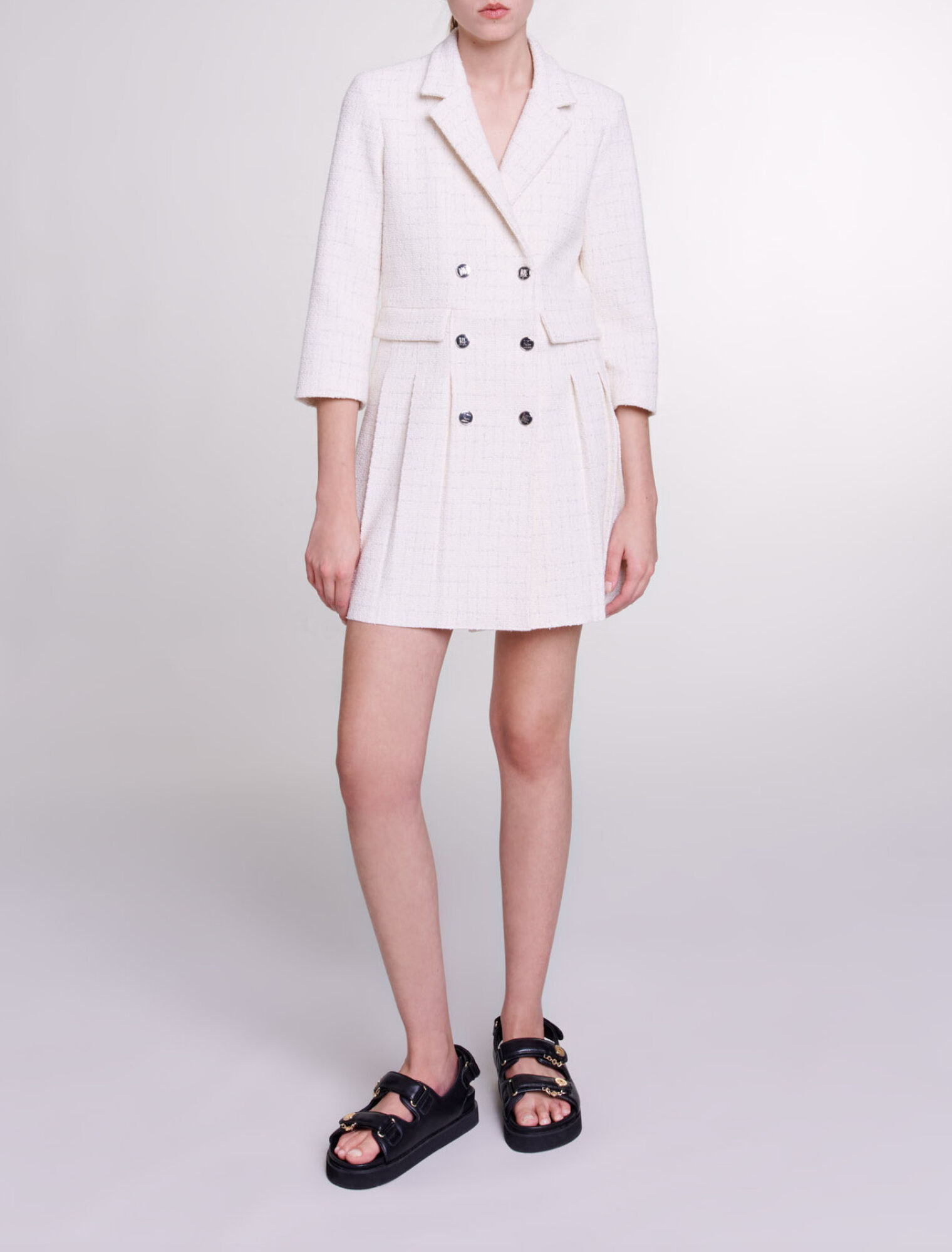 Robe courte boutonnée