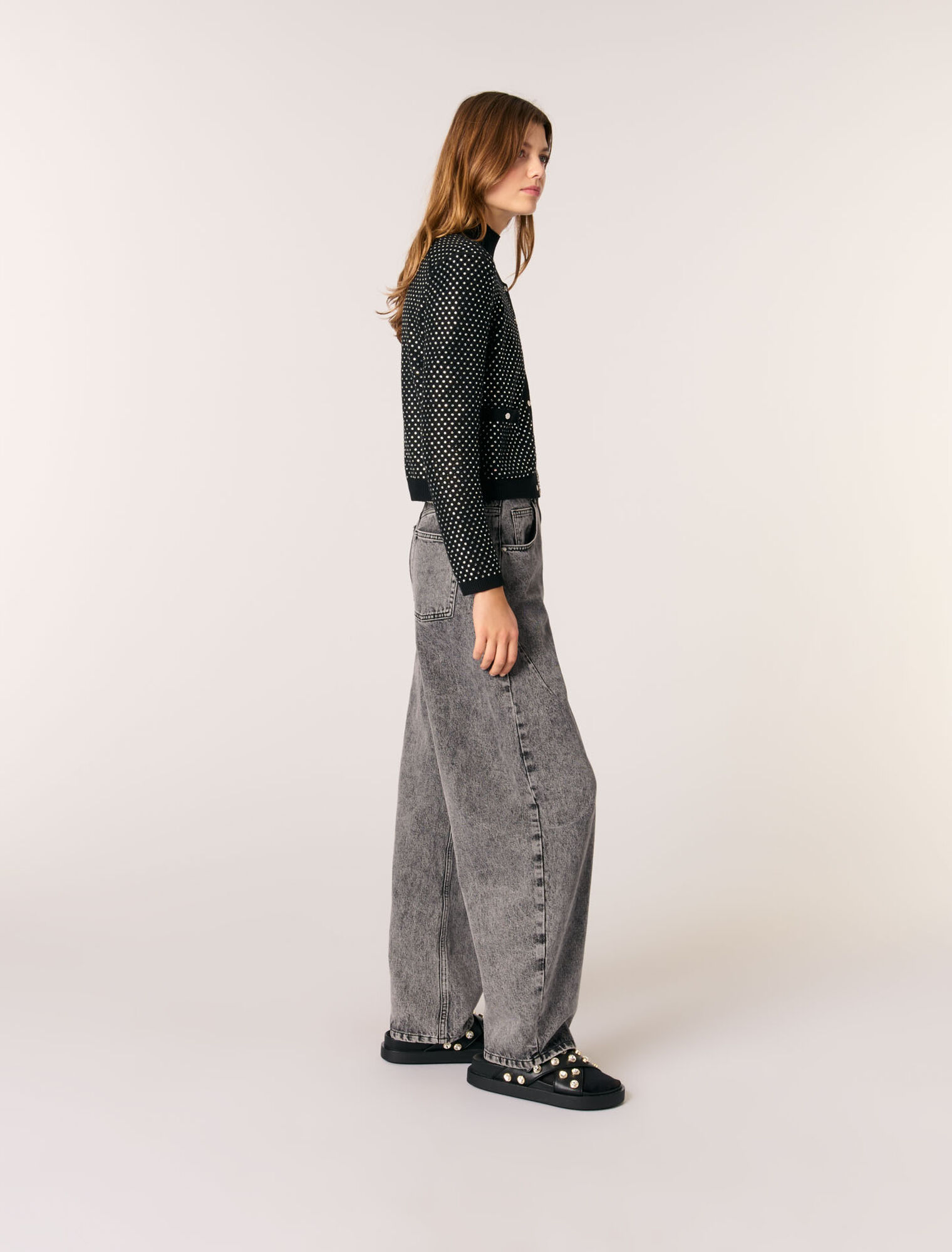 Cardigan à strass