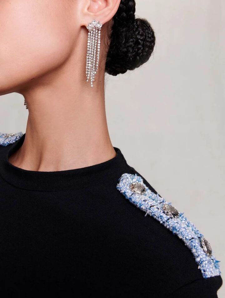 Boucles d'oreilles strass