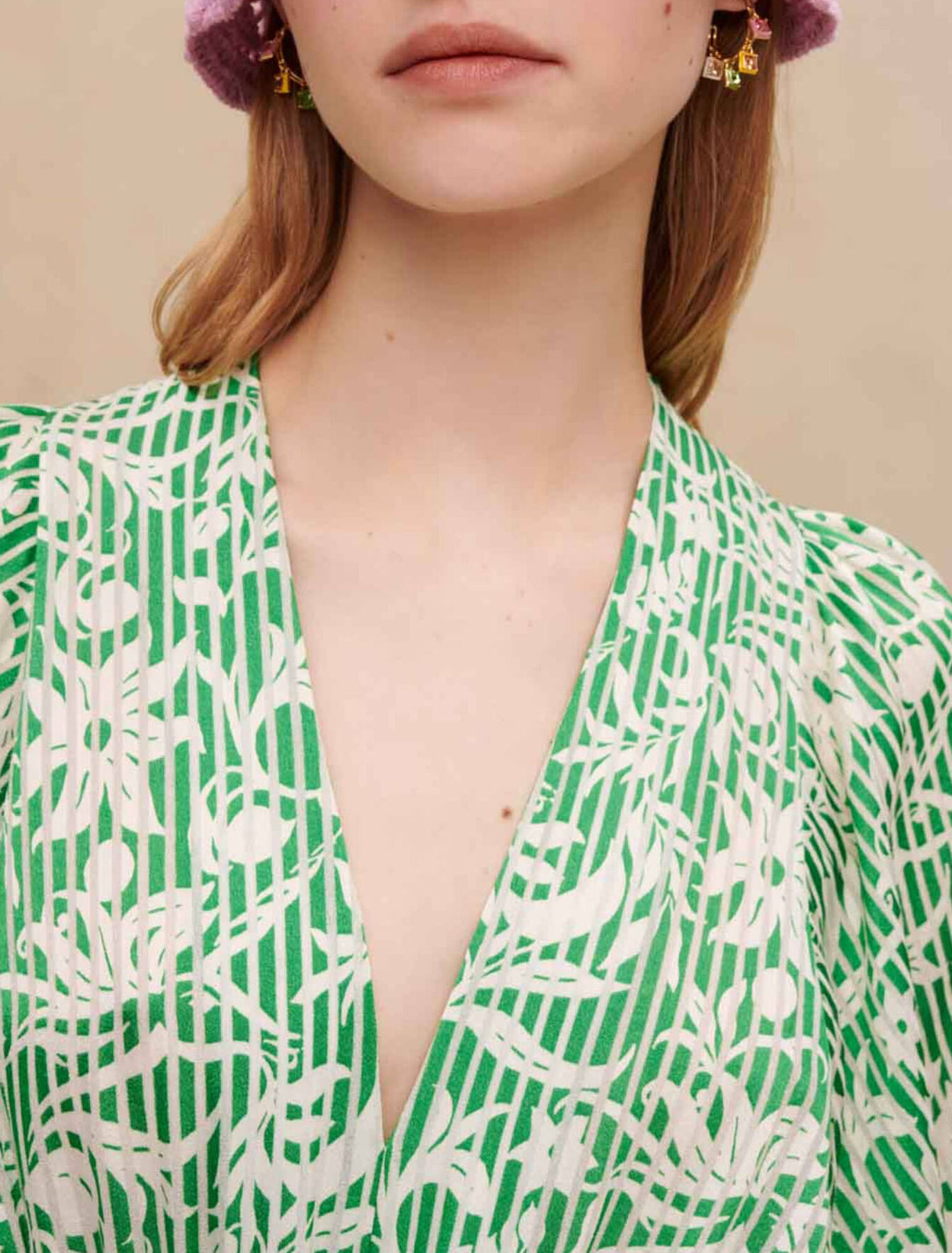 Robe longue asymétrique