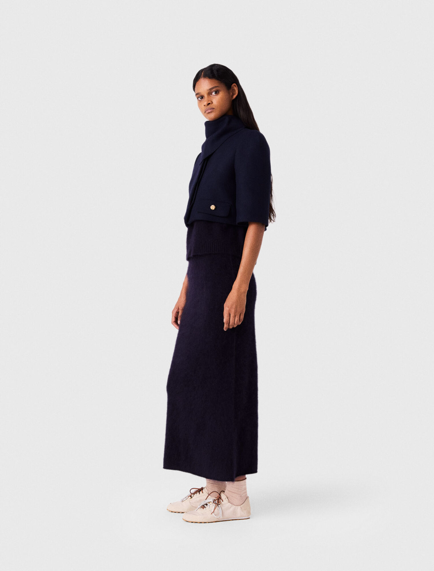 Veste courte en laine