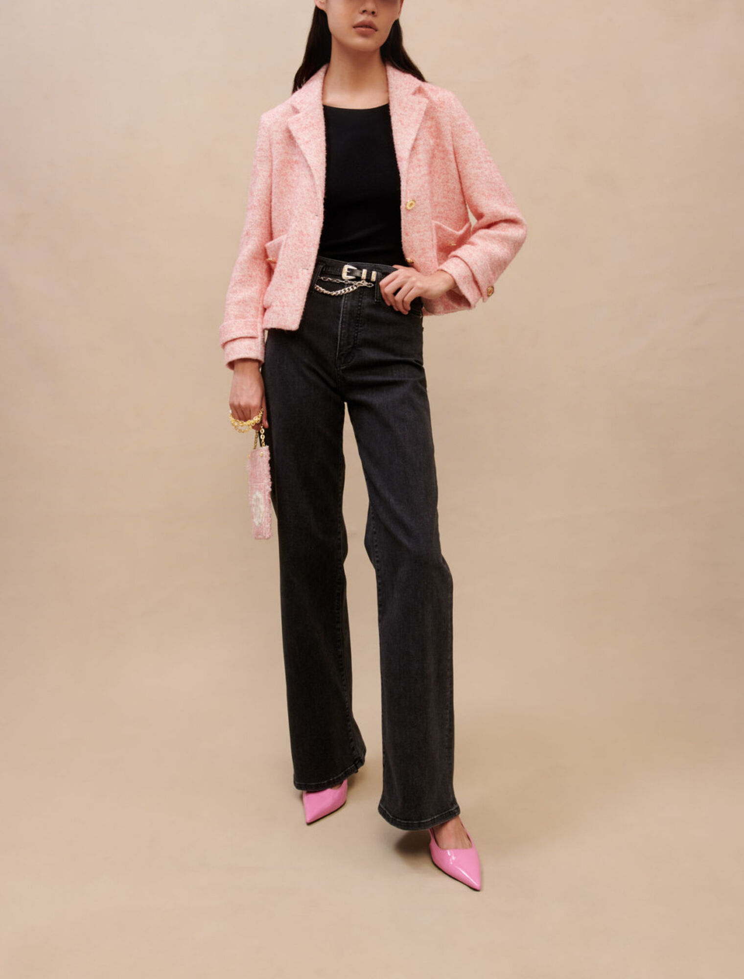 Veste de tailleur rose