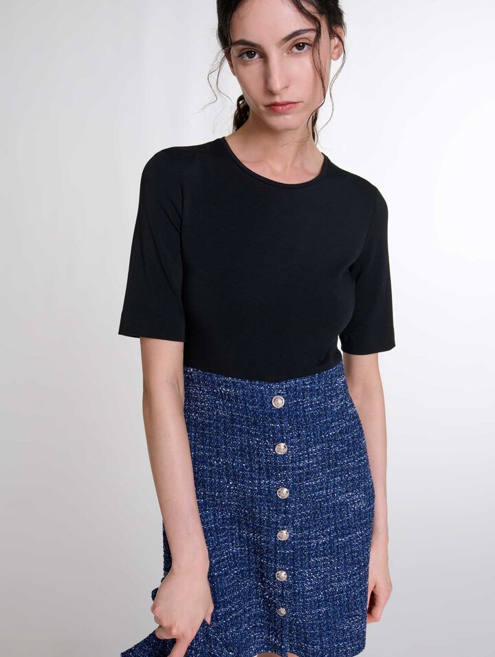 Robe 2-en-1 en tweed