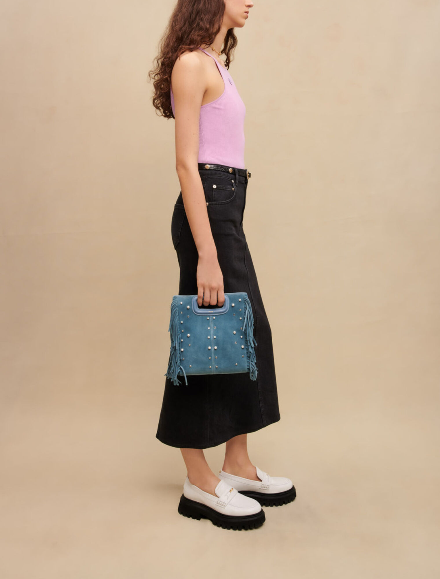 Jupe longue en jean
