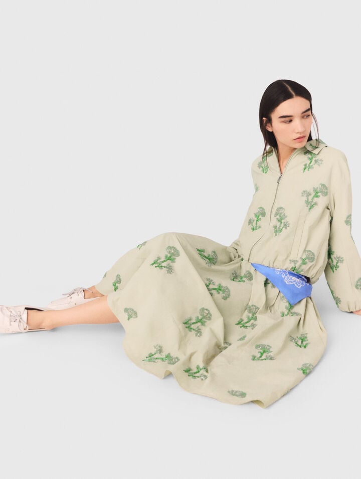 Bomber en mati&egrave;re technique brod&eacute;