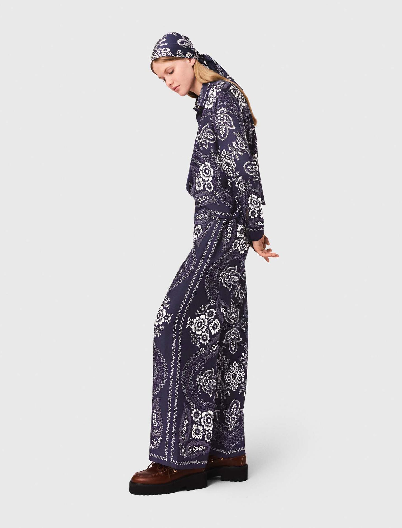 Pantalon fluide imprimé