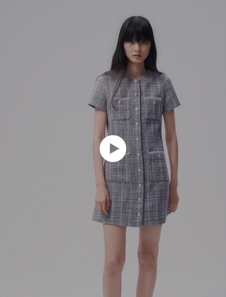 Robe maje tweed deals