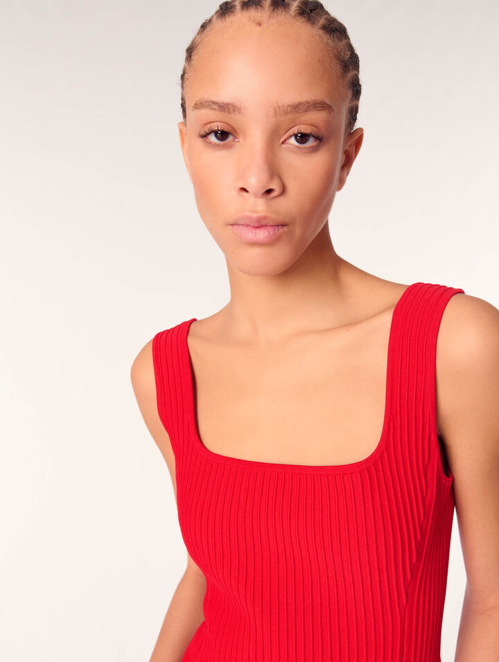 Robe courte en maille