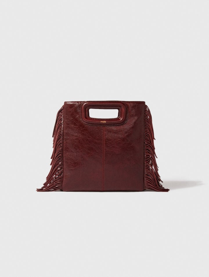 Sac M en cuir craquelé