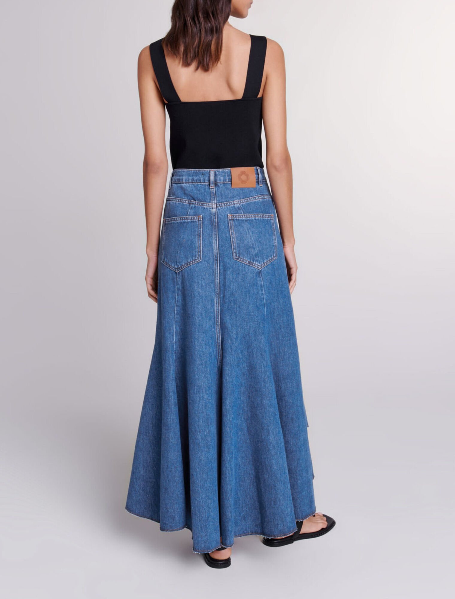 Jupe en denim asymétrique