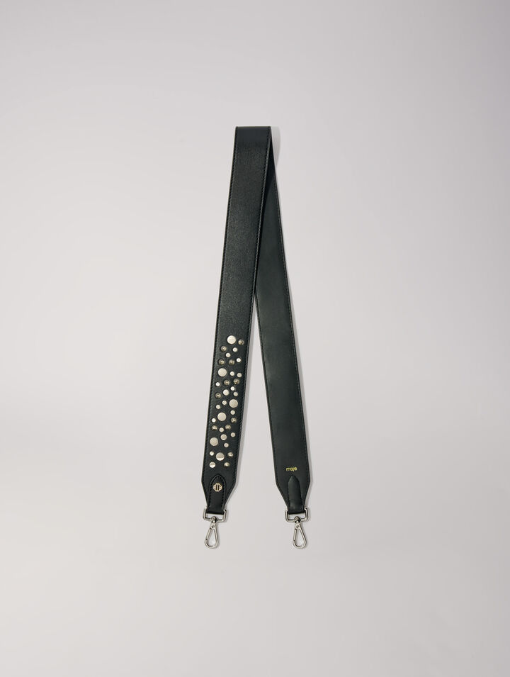 Bandoulière en cuir et studs