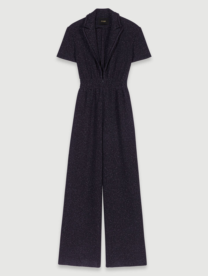 Combinaison pantalon en tweed