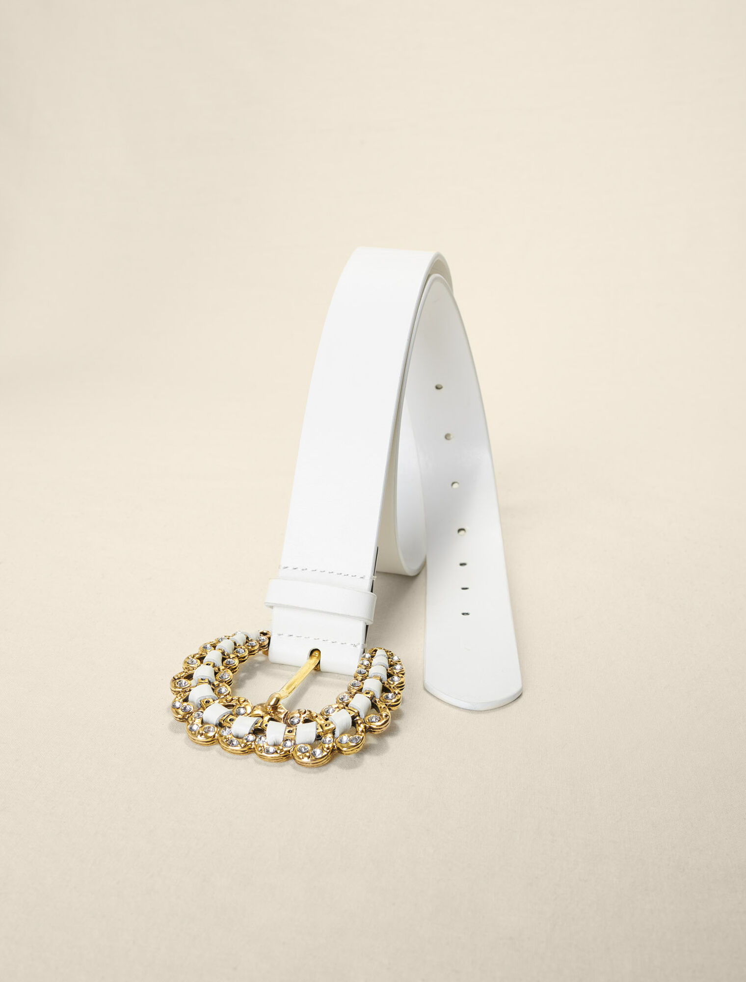 Ceinture à boucle strassée