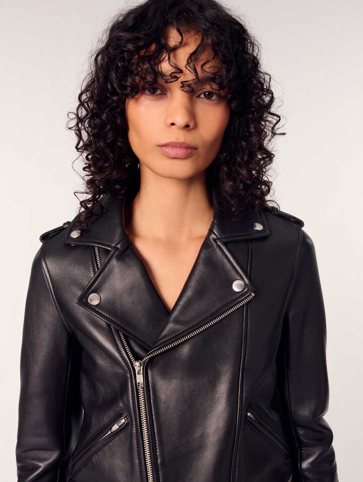 Blouson en cuir d'agneau