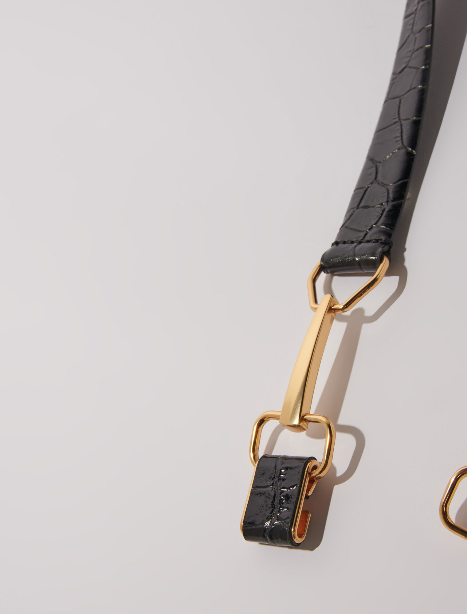 Ceinture en cuir et boucle mors