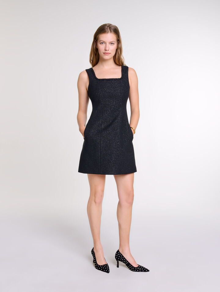 Robe courte à strass