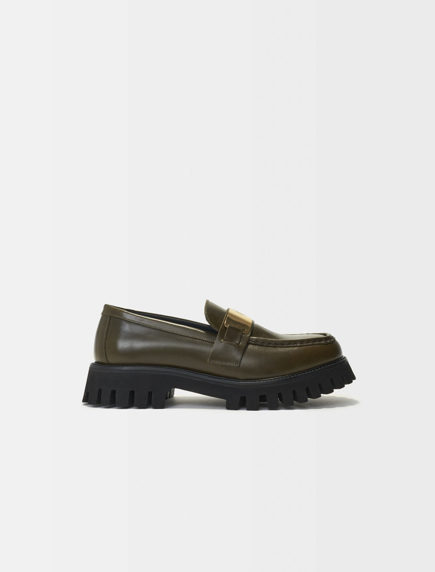 Moccassins en cuir à plateformes