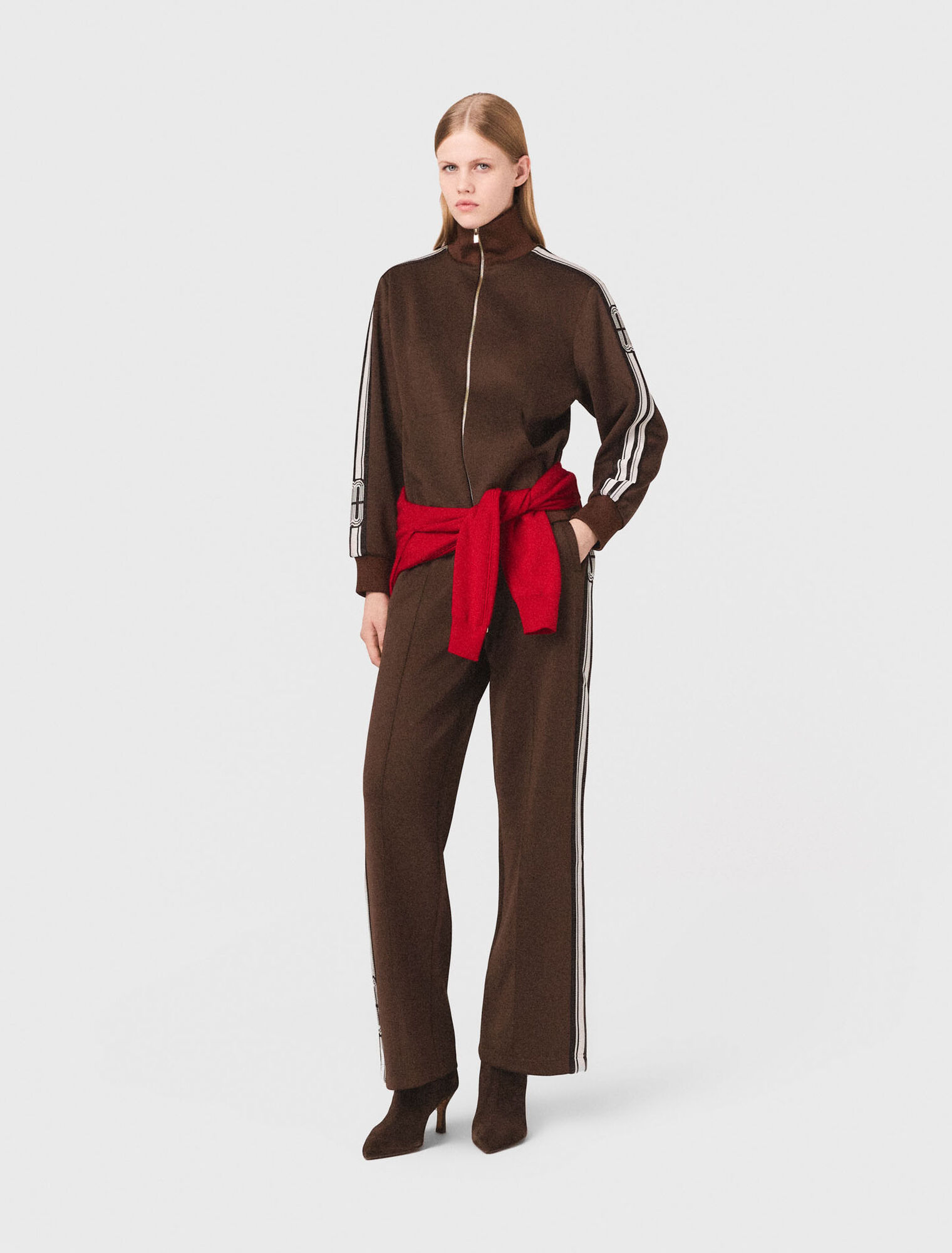 Sweatshirt avec bandes droites