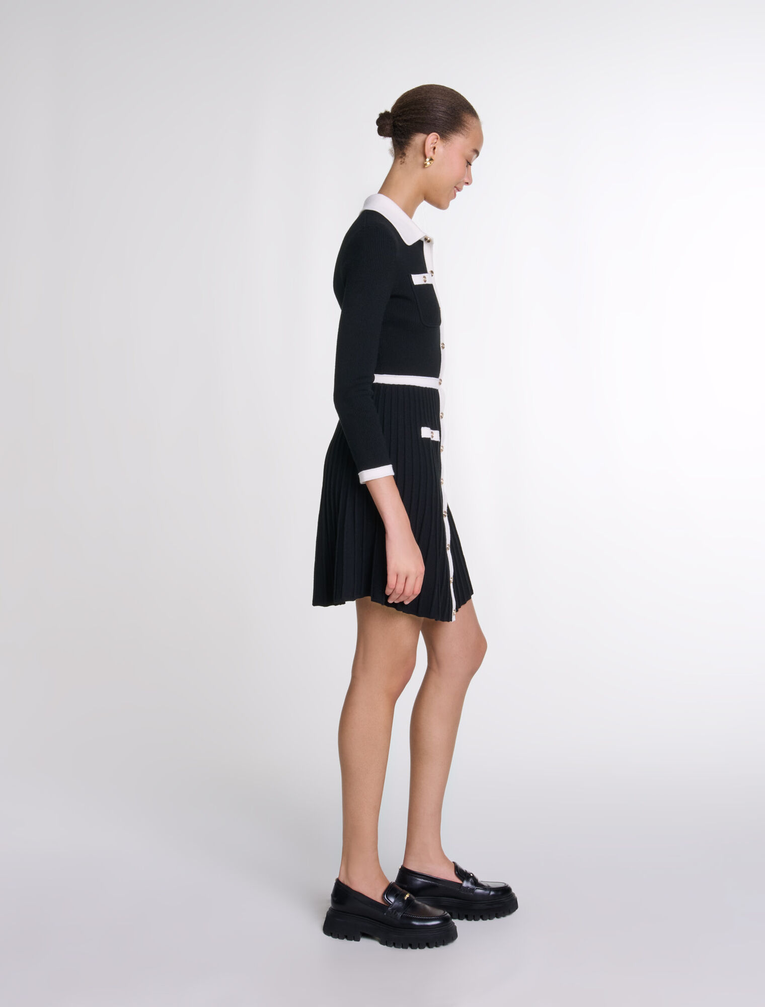 Robe courte en maille