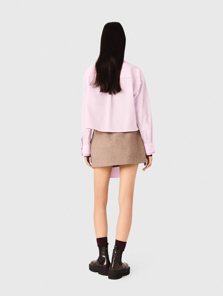 Chemise courte avec Lavallière