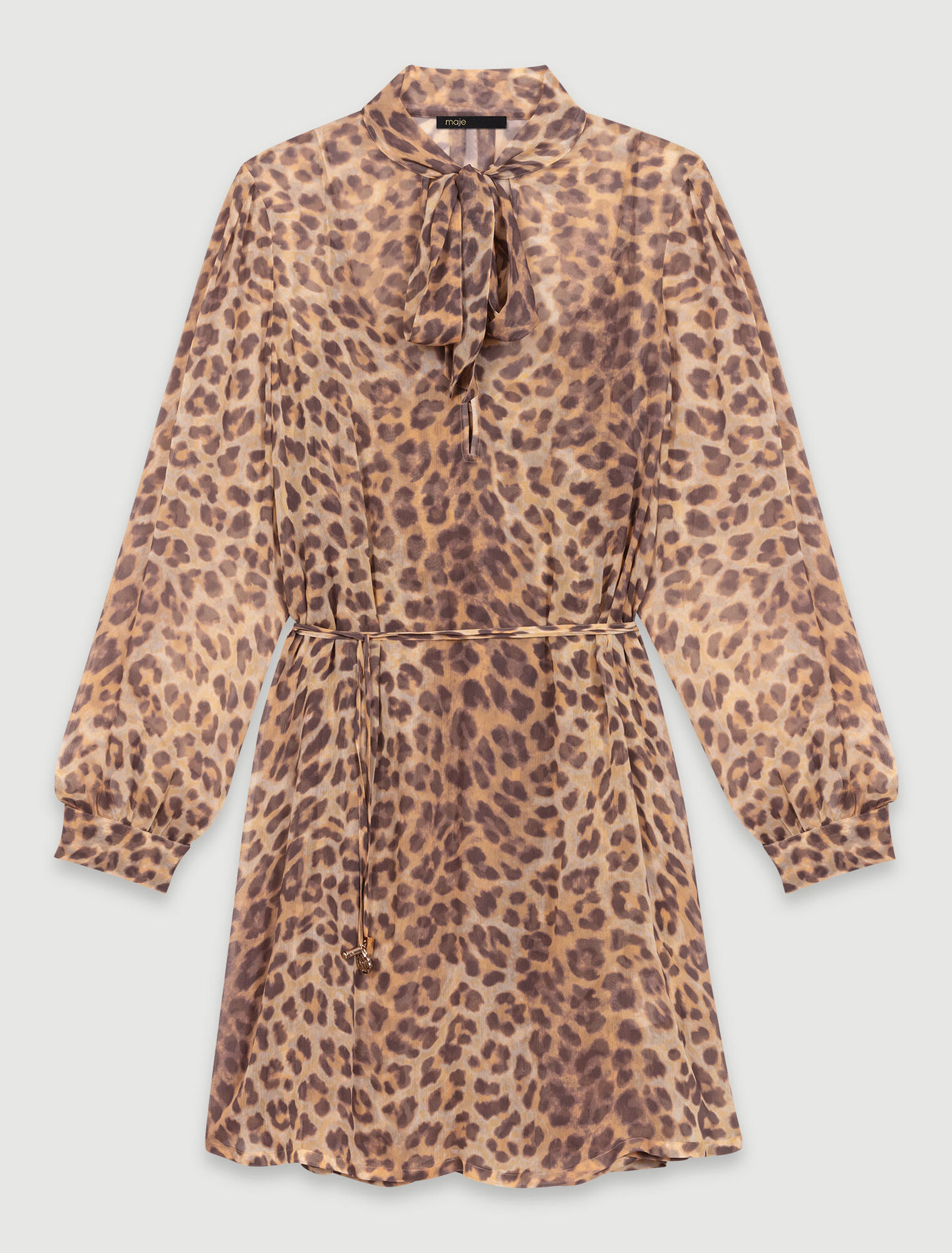 Robe courte imprimé léopard