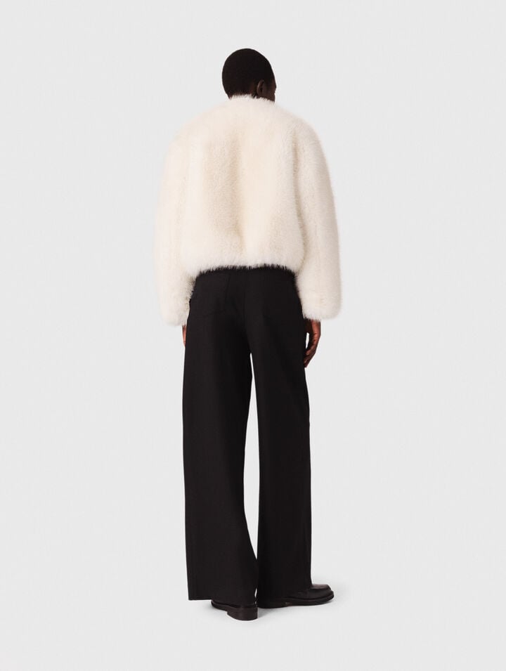 Pantalon tailleur à jambes larges