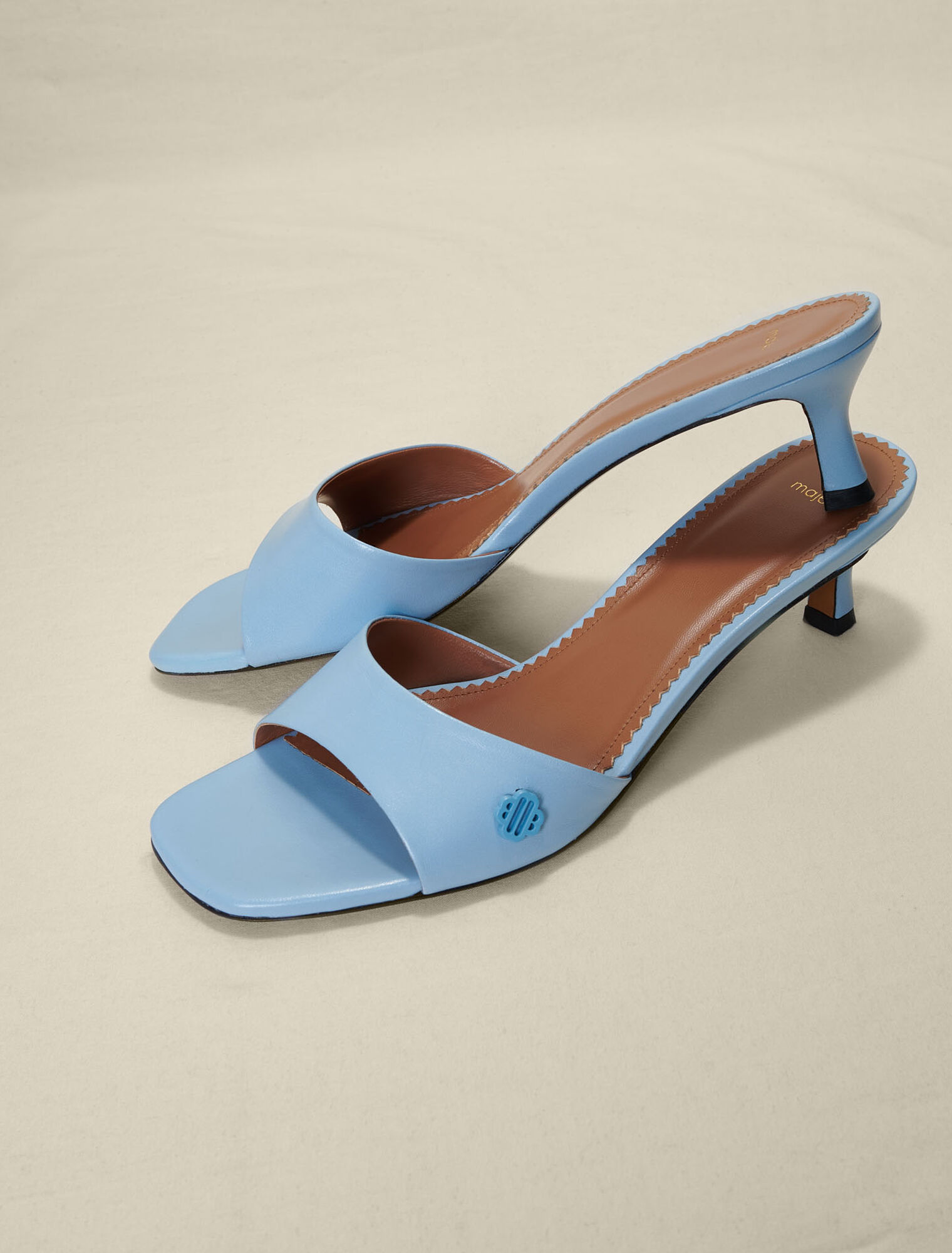Mules en cuir
