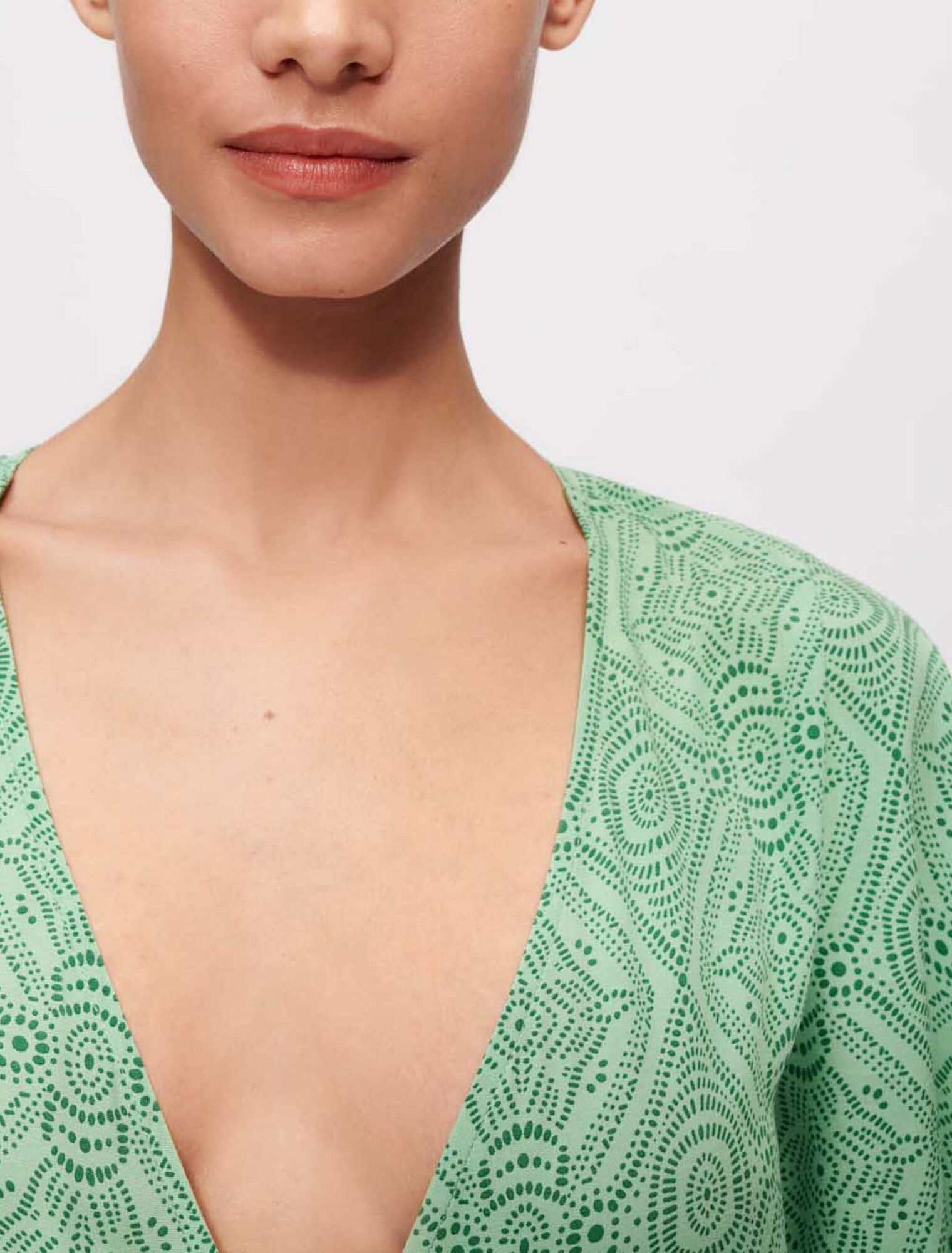 Robe foulard fluide et imprimée