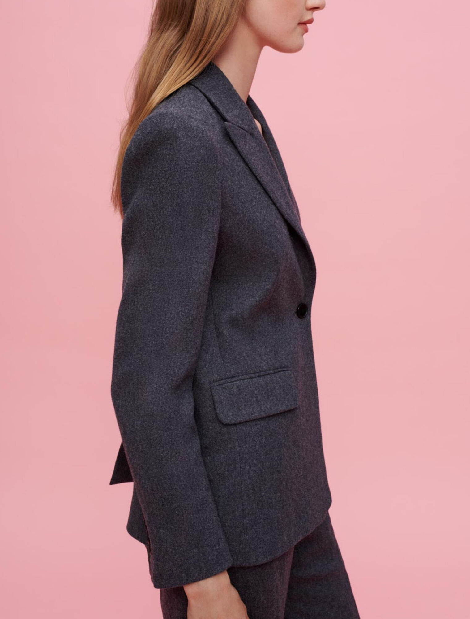 Veste en flanelle grise