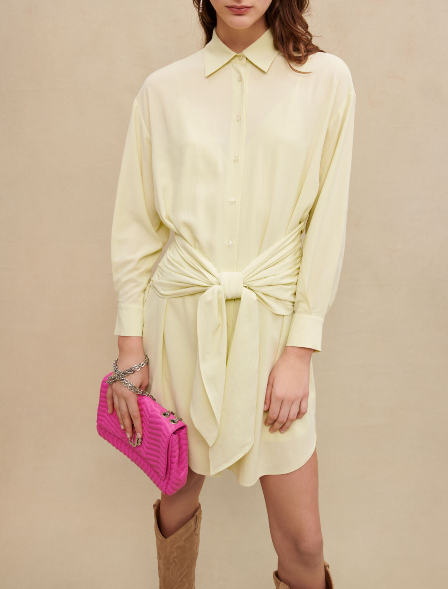 Robe courte à nouer