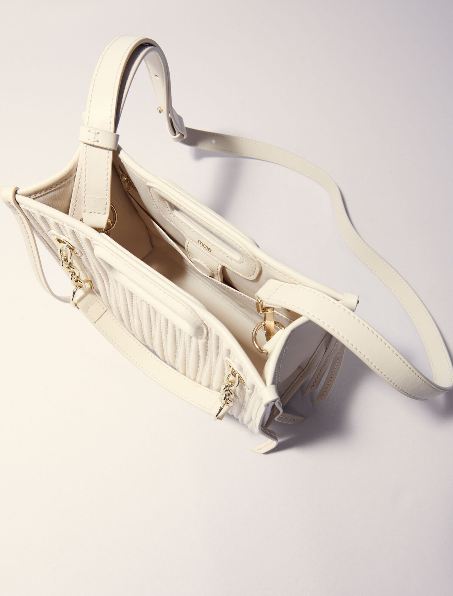 Mini cabas en cuir matelassé