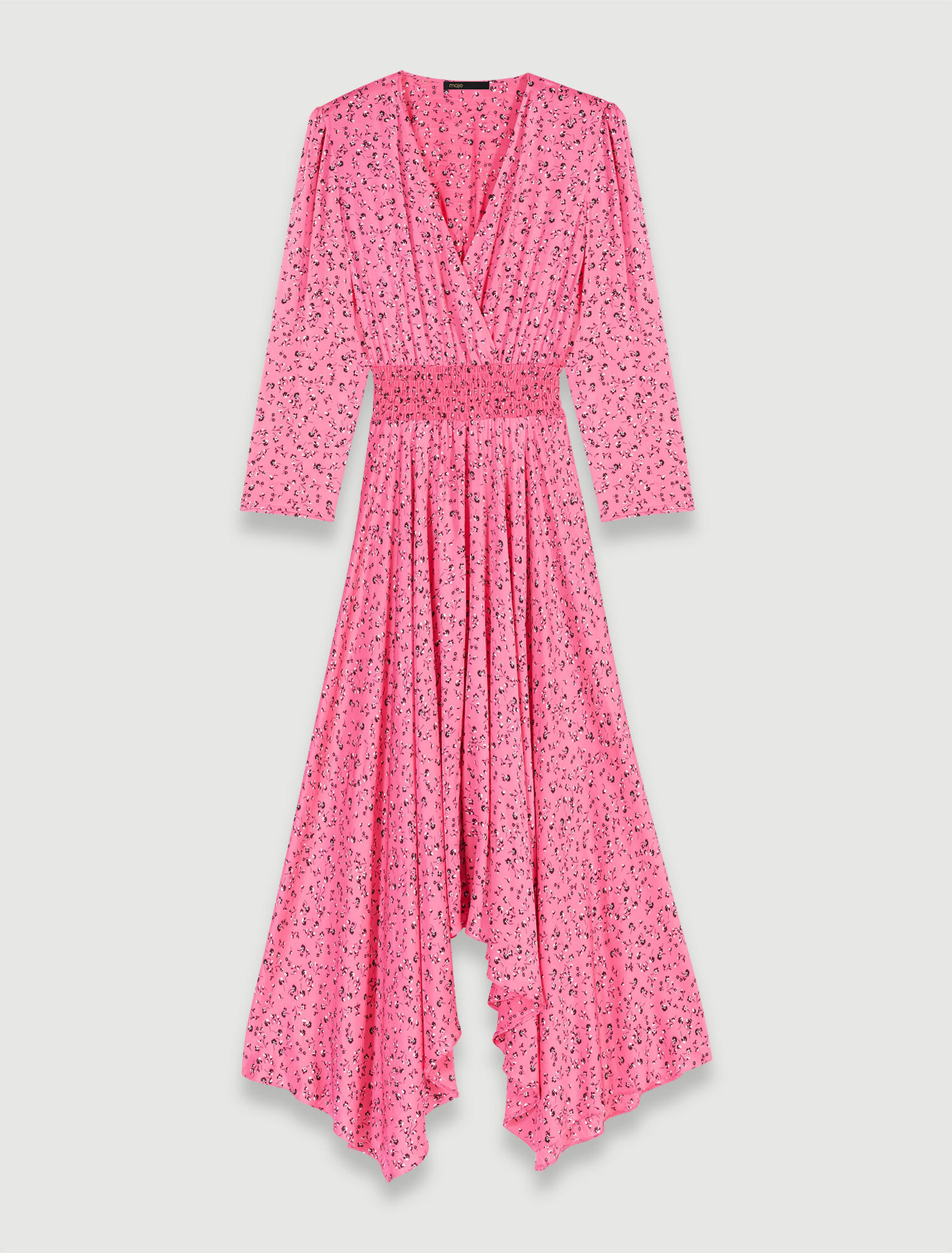 Robe mi-longue imprimé fleuri