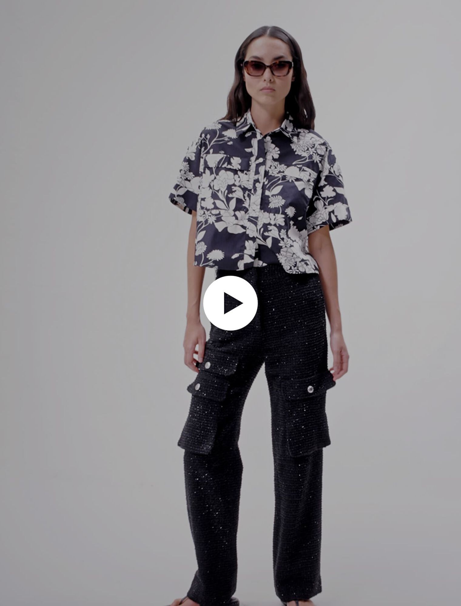 Pantalon en tweed