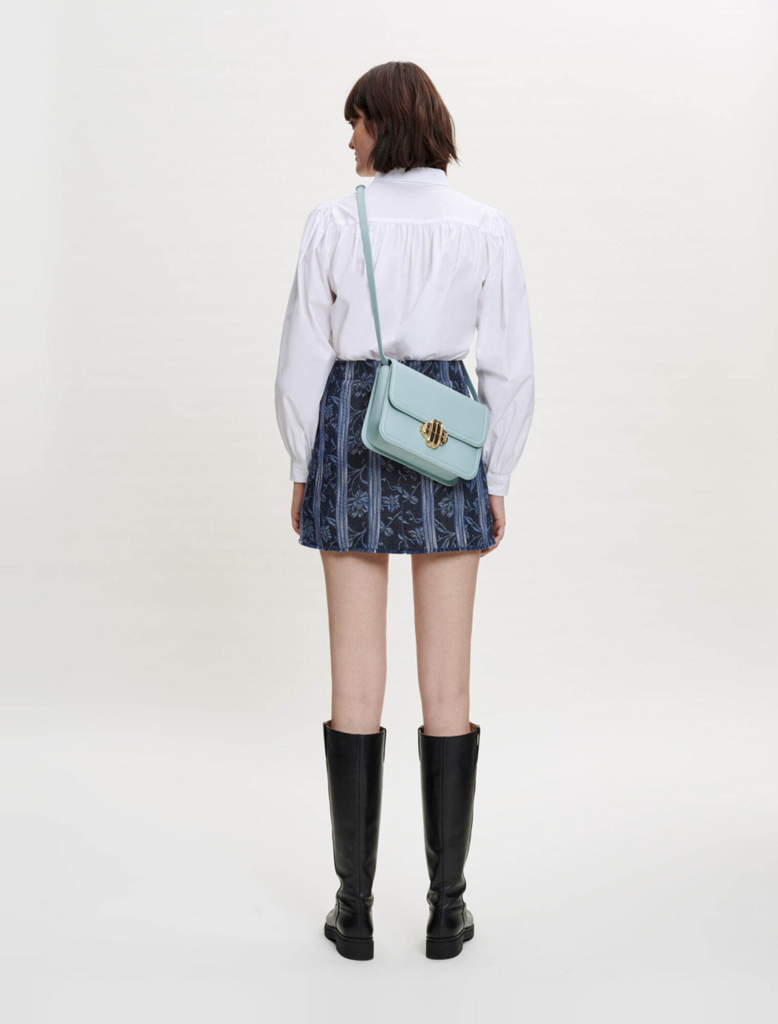 Short trompe l'œil en jacquard