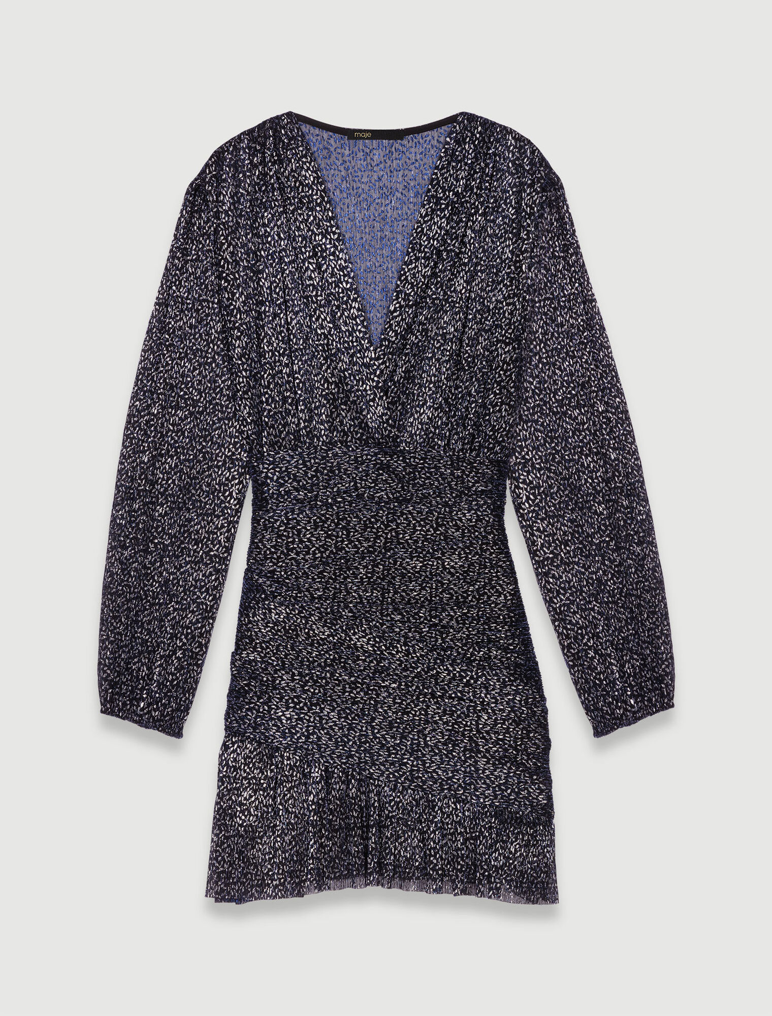 Robe en lurex drapée