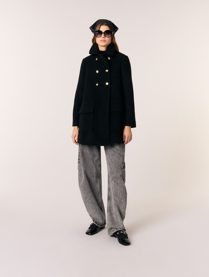 Manteau en laine mélangée