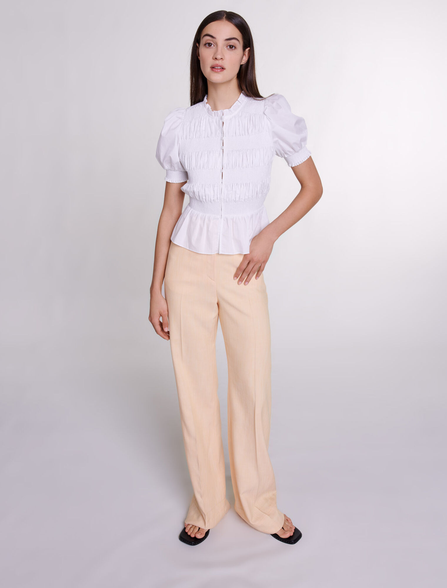 Chemise smockée