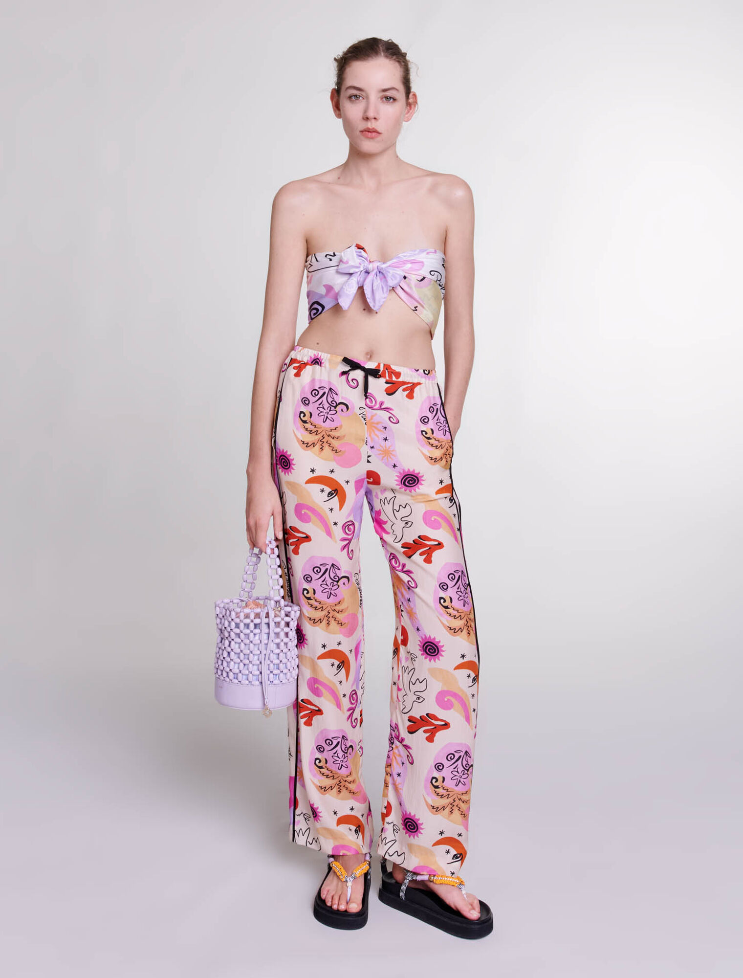 Pantalon en soie