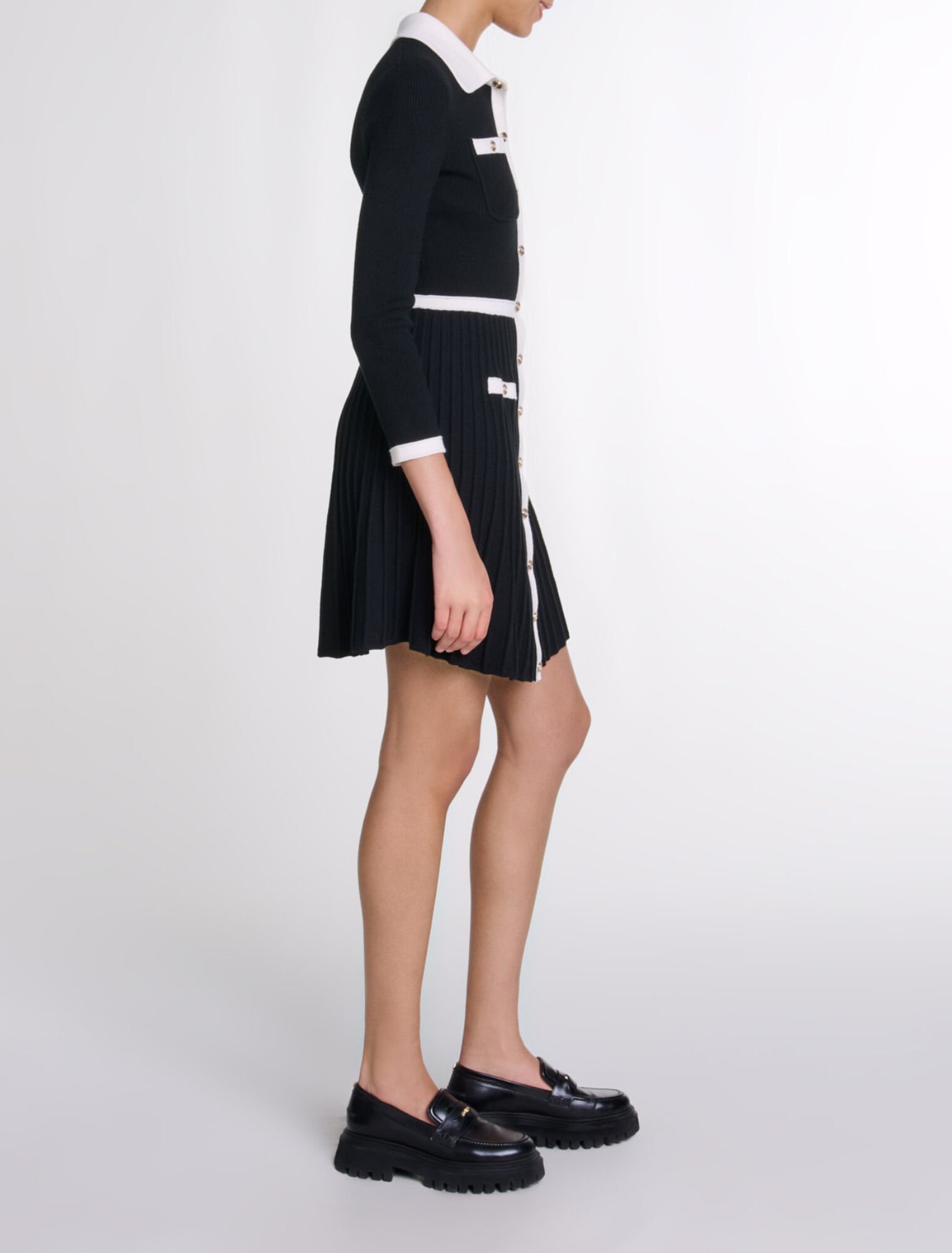 Robe courte en maille