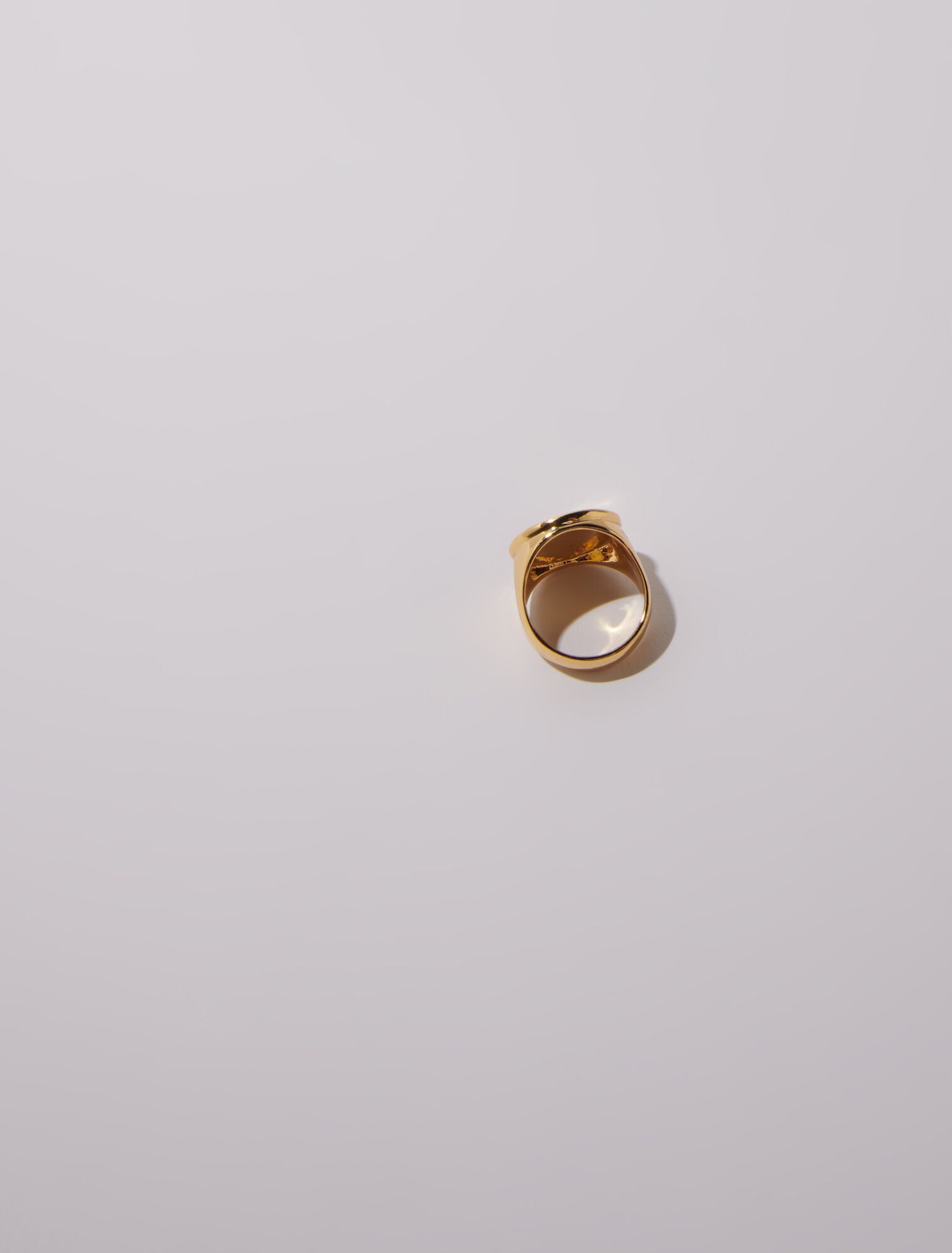 Bague chevalière trèfle