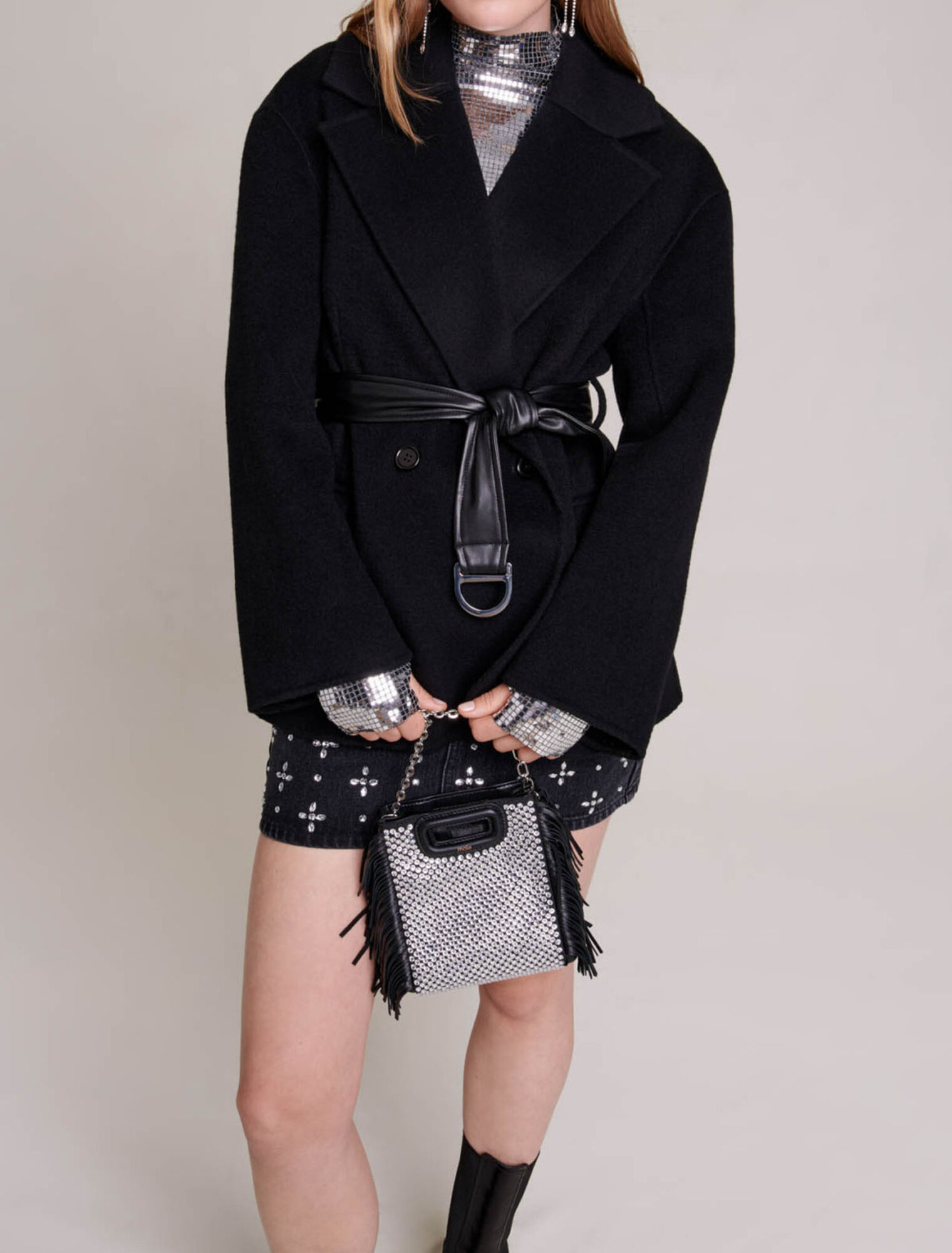 Manteau court noué