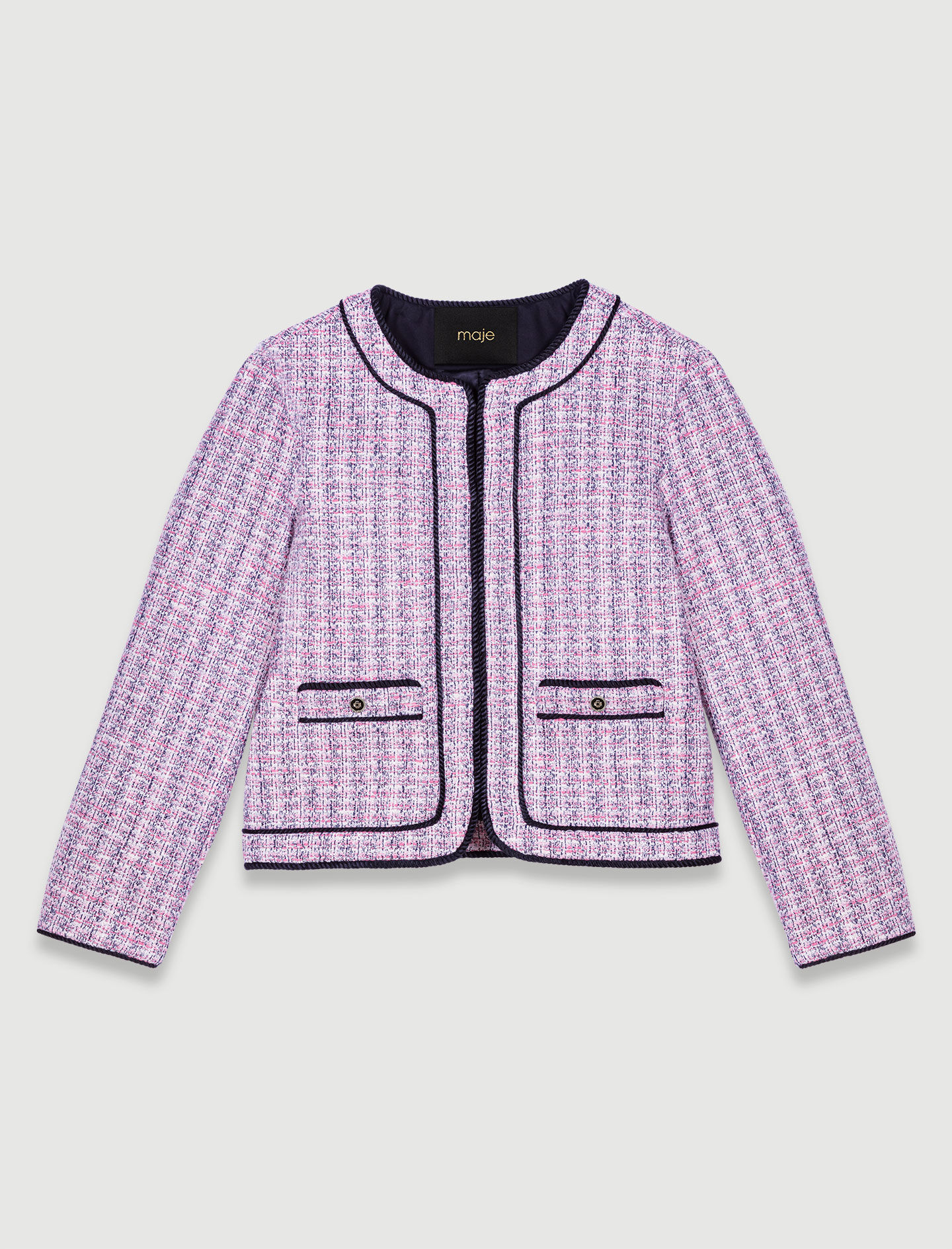Buy Veste Courte En Tweed Rose Maje in Seychelles discount voucher