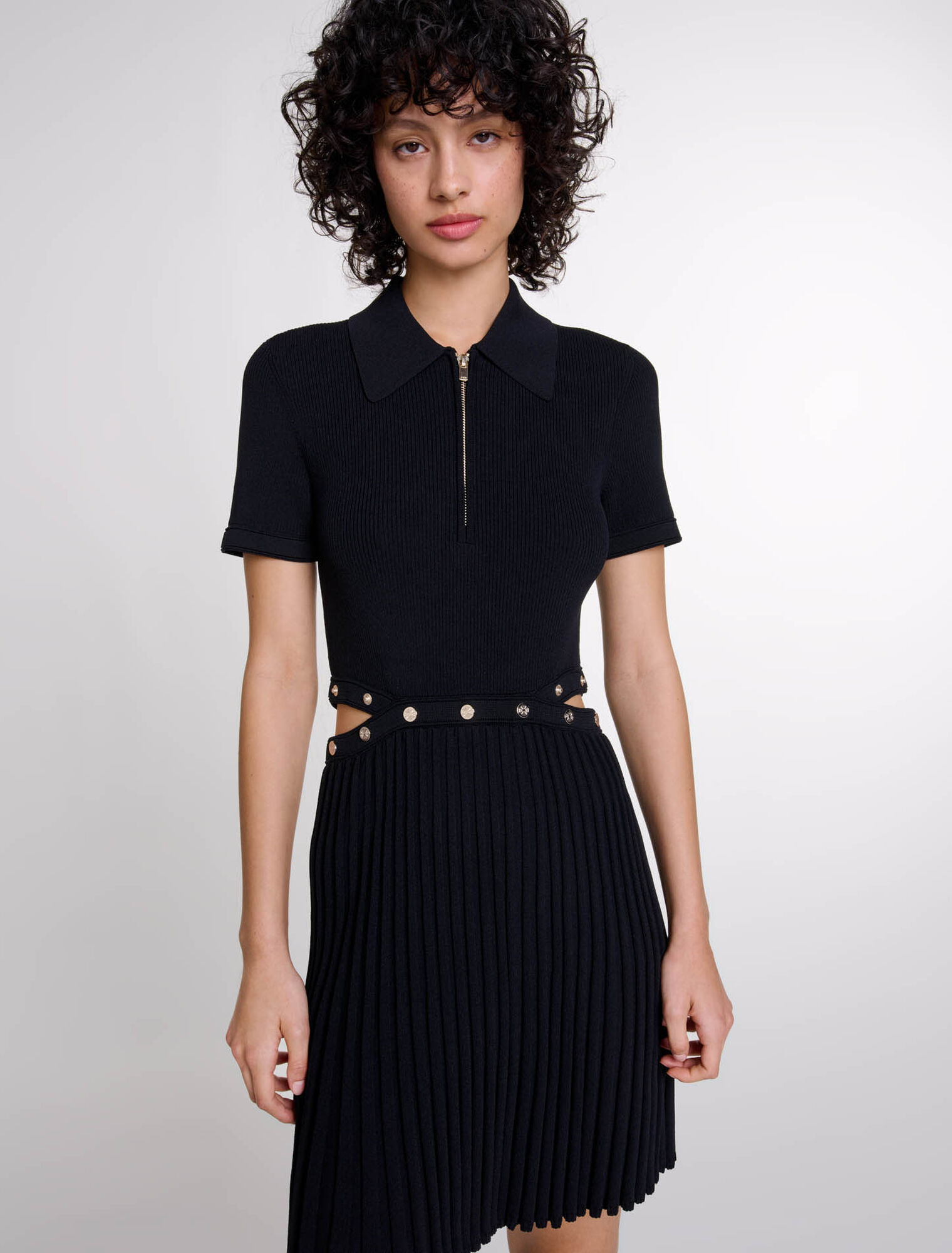 Robe courte en maille