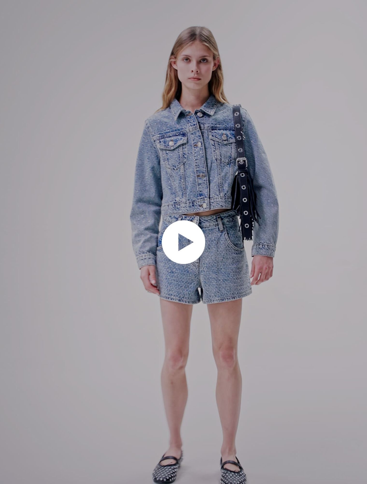 Short en denim