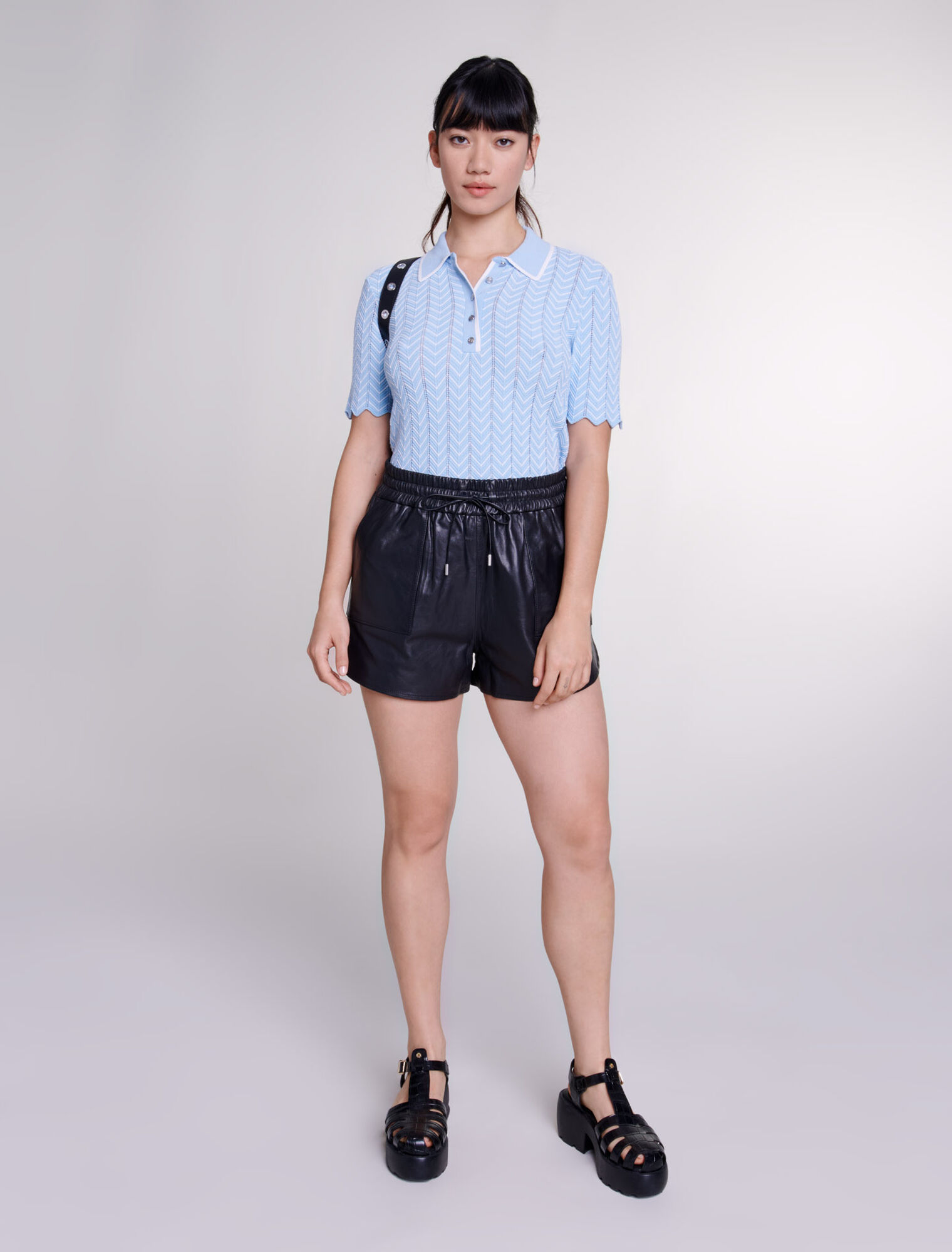 Short en cuir