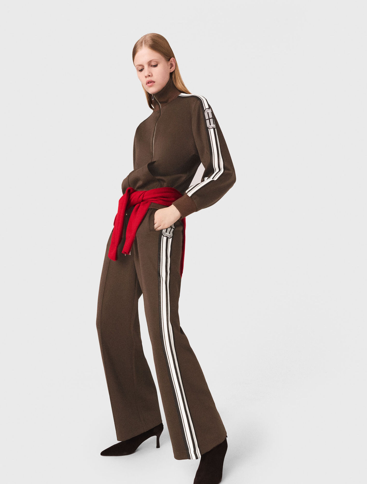 Sweatshirt avec bandes droites