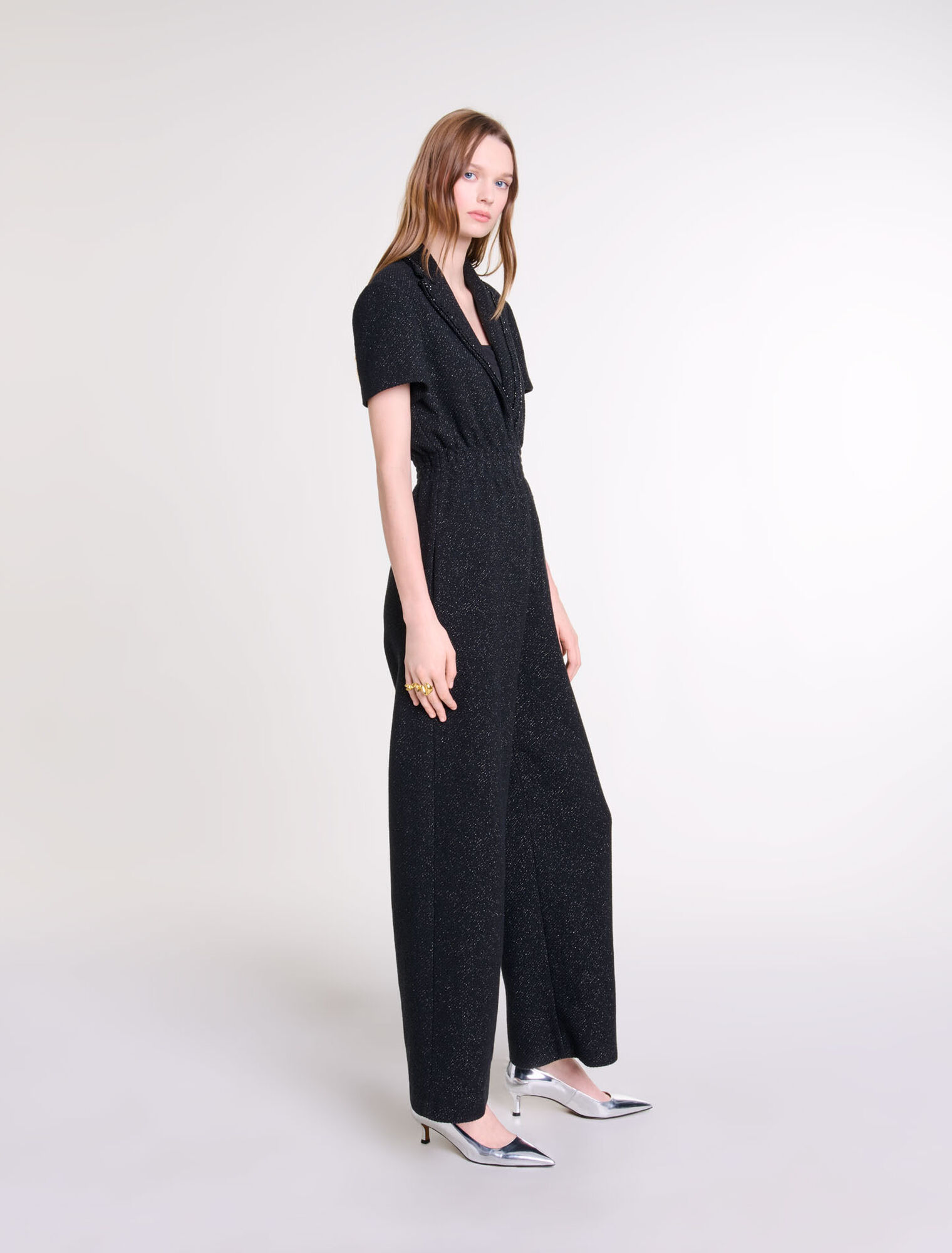 Combinaison pantalon en tweed