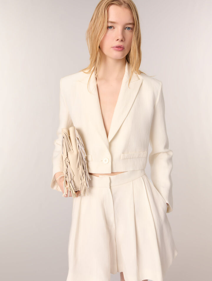 Veste de tailleur courte
