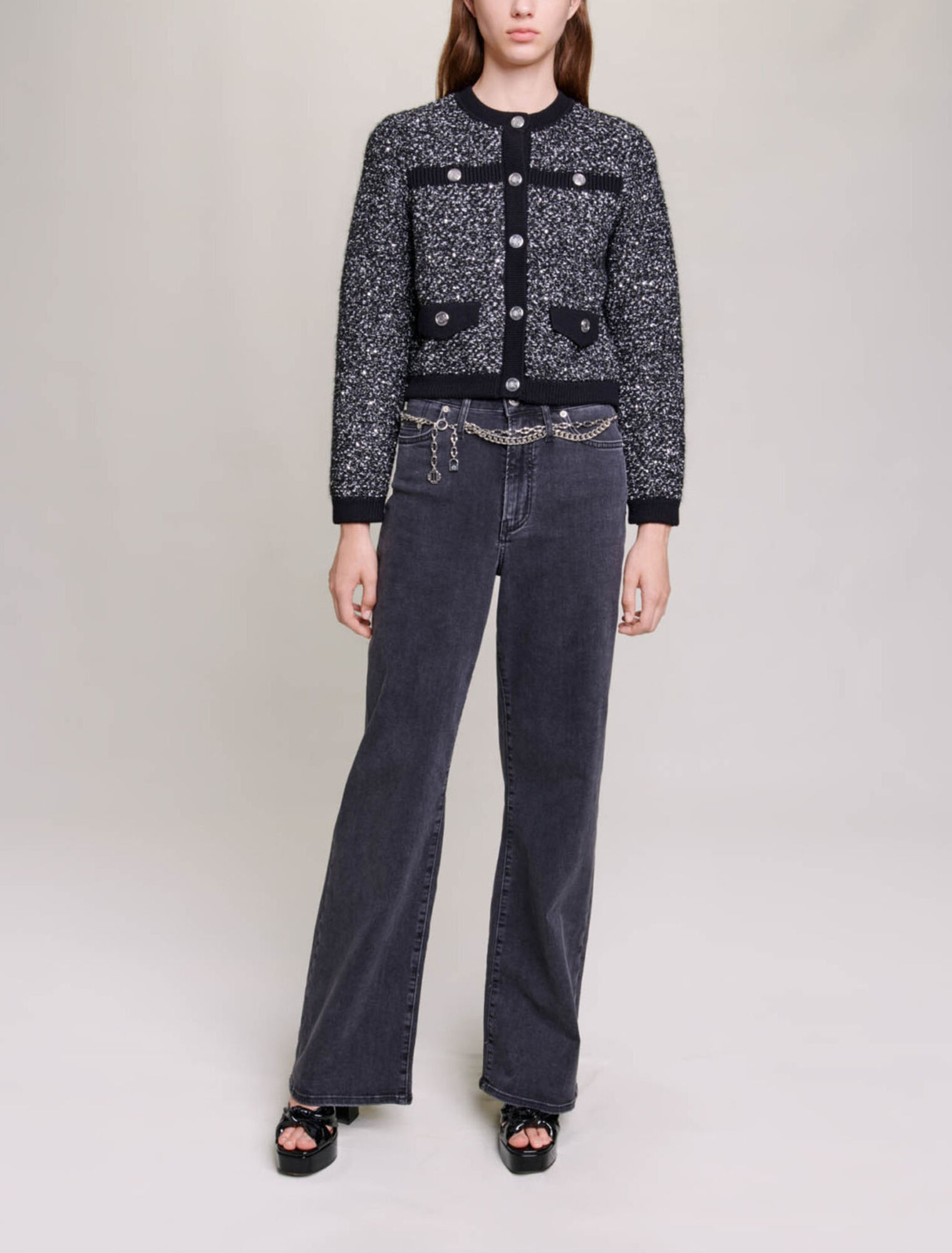 Cardigan court effet tweed